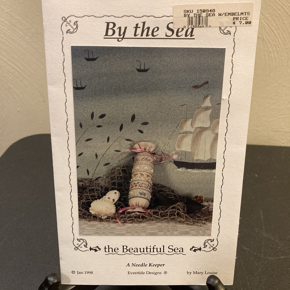 By‎ The Sea Needle Keeper Beach-themed Historical Cross Stitch Sampler Kit